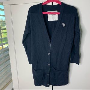 Girl’s Abercrombie Kids 3/4 Sleeve Button Cardigan Sweater